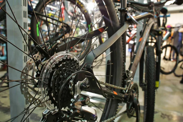 Vista de close-up da bicicleta — Fotografia de Stock