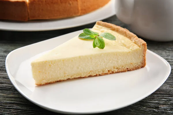 Tasty baked cheesecake — Stock Photo, Image