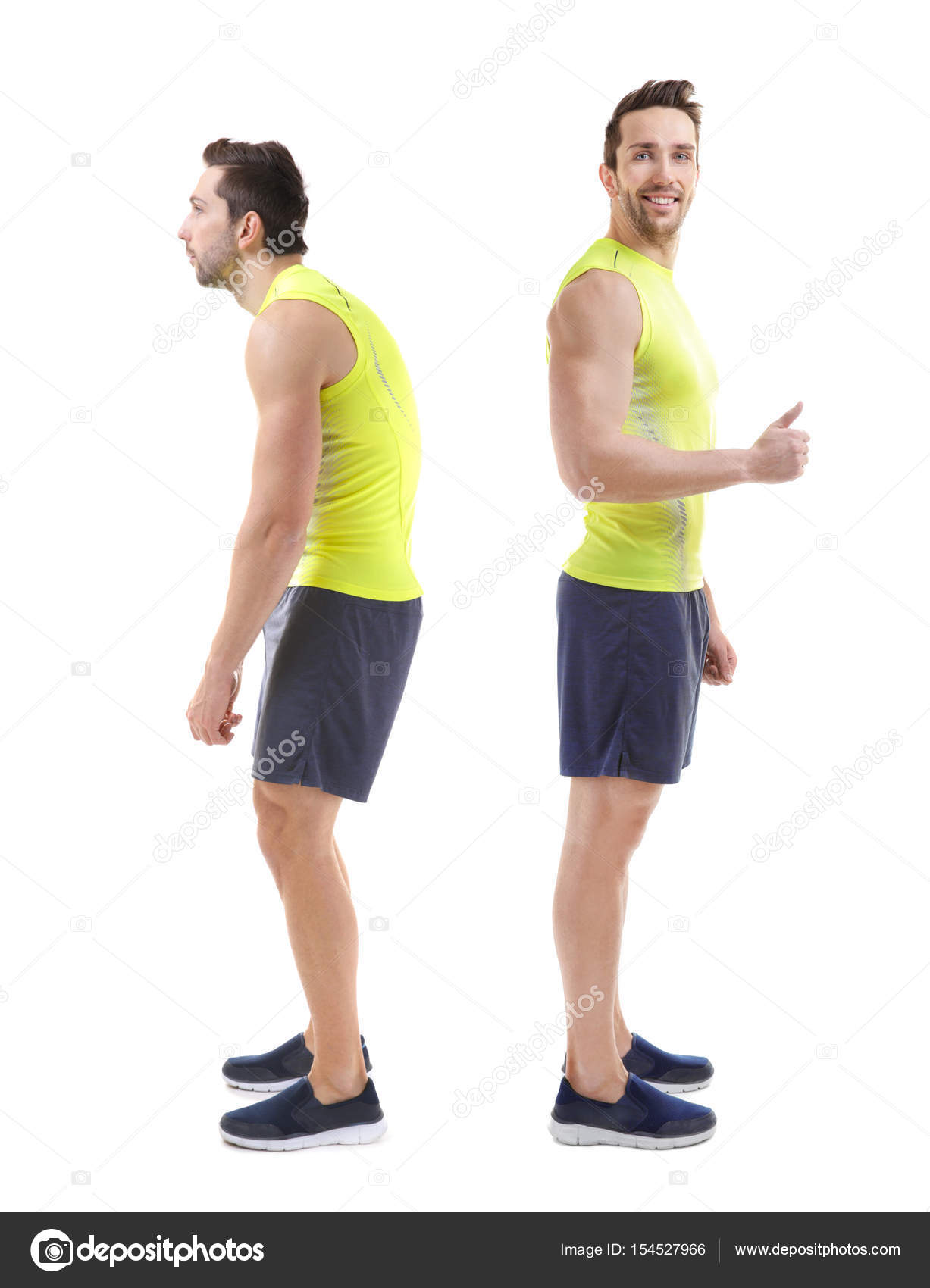 Concepto de Collage del hombre con mala y buena