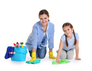 mutlu anne ve kızı  