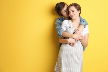 Genç lezbiyen çift 