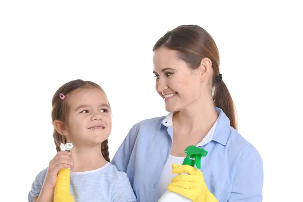 Glückliche Mutter und ihre Tochter — Stockfoto