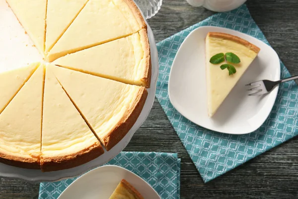 Tasty baked cheesecake — Stock Photo, Image