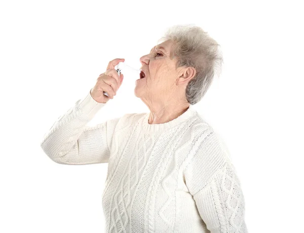 Mulher doente sénior — Fotografia de Stock