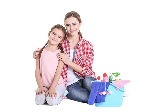 Felice madre e sua figlia — Foto Stock