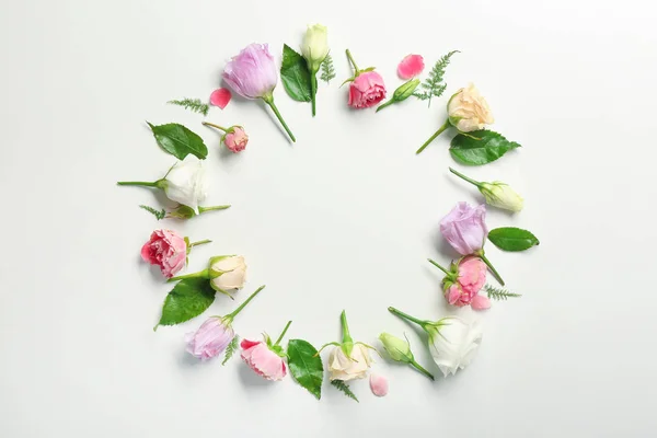 Beautiful flowers frame — Stock Photo, Image