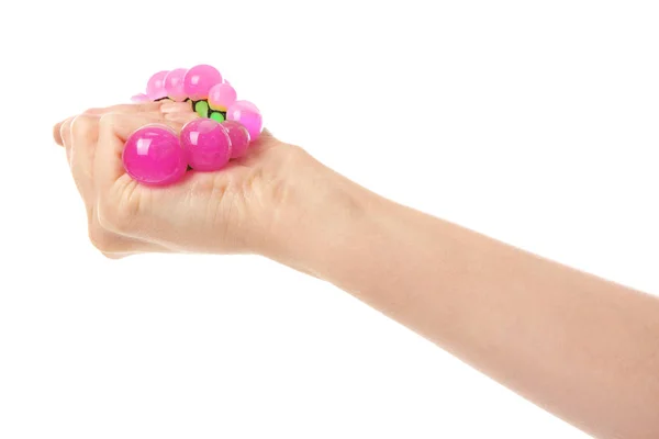 Female hand with stress ball — Stock Photo, Image