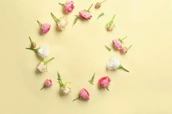 Beautiful flowers frame — Stock Photo, Image