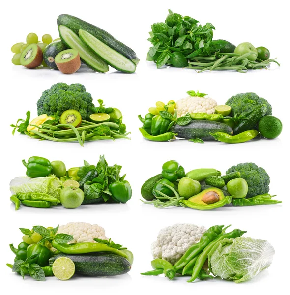Collage aus Gemüse und Obst lizenzfreie Stockbilder