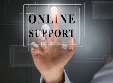 Çevrimiçi Destek Konsepti.