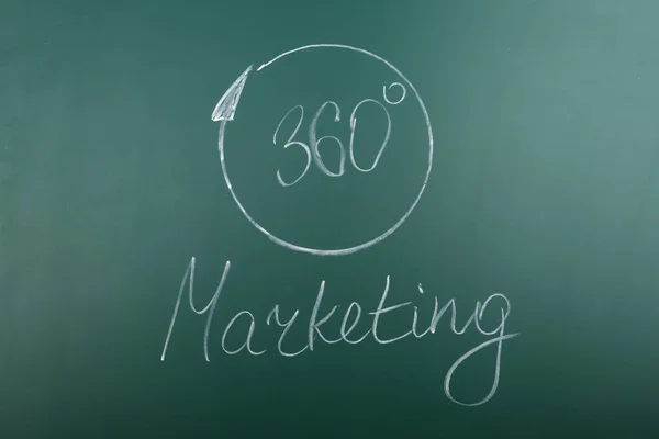 Chalkboard with text 360 MARKETING — Stock Photo, Image