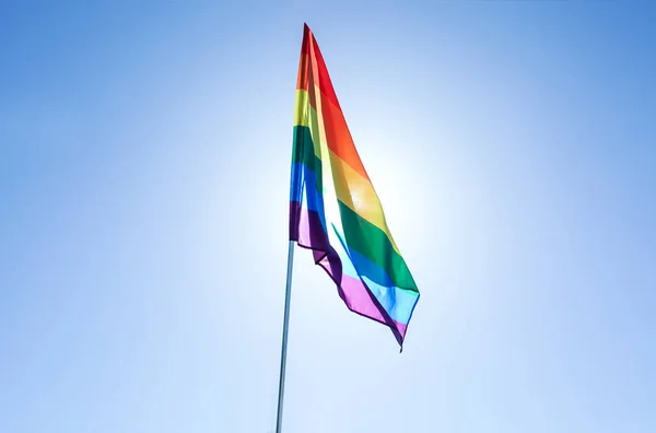 Gay vlajky venku — Stock fotografie