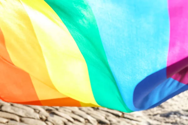 Gay vlajky venku — Stock fotografie
