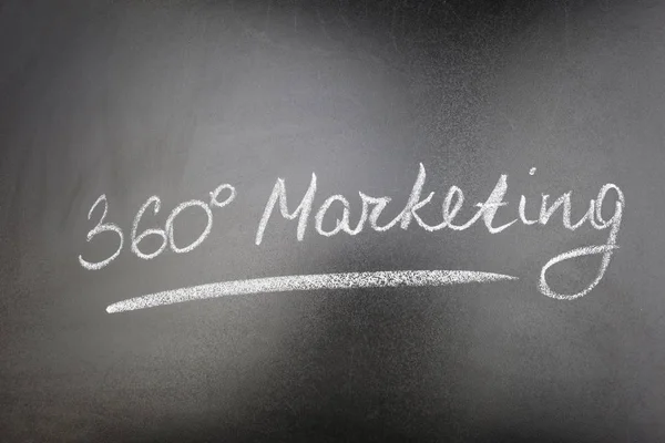 Chalkboard com texto 360 MARKETING — Fotografia de Stock