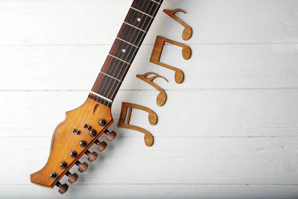Nuty i szyi gitary — Zdjęcie stockowe