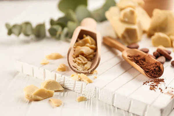 Kakaové máslo a — Stock fotografie