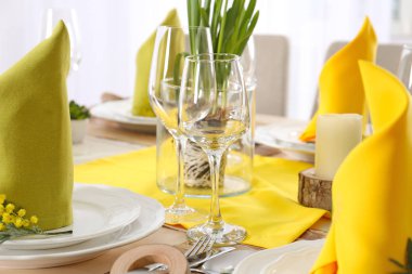 Akşam yemeği için sofra 