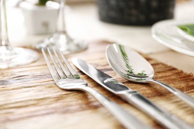 Masaya ayarla çatal bıçak takımı