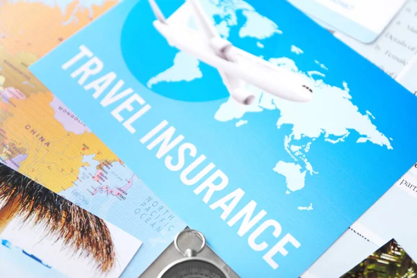 Picture with text TRAVEL INSURANCE — Stock Photo, Image