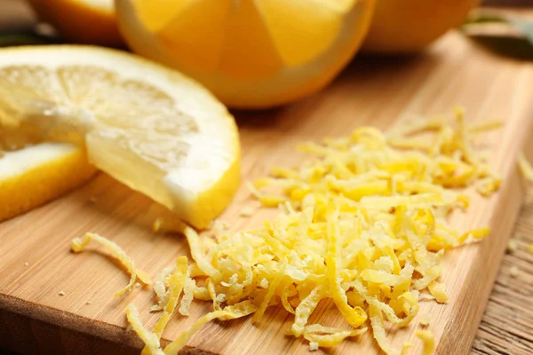Citronovou kůru a plátky — Stock fotografie