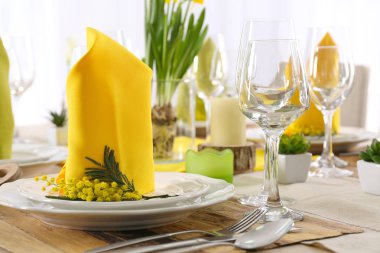 Akşam yemeği için sofra 