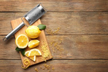 Limon ve rende ile kompozisyon 