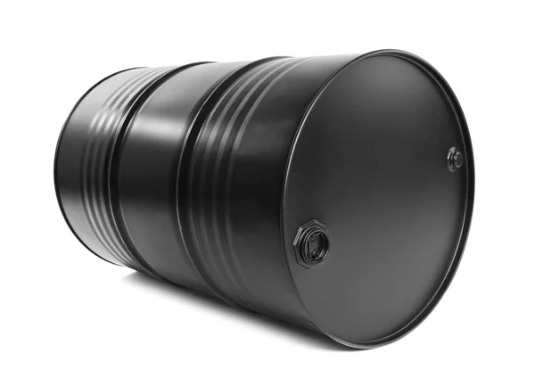 Black oil barrel — Stock Photo, Image