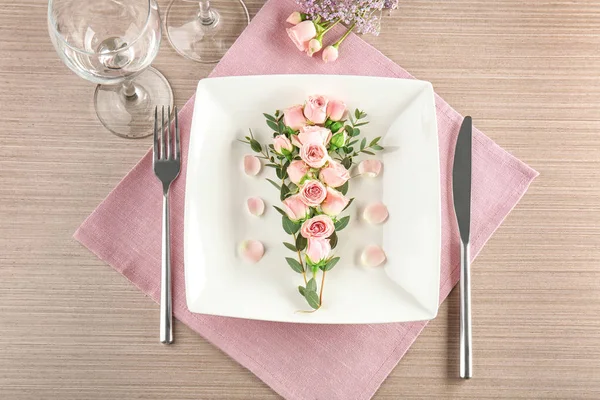 Beautiful table setting — Stock Photo, Image