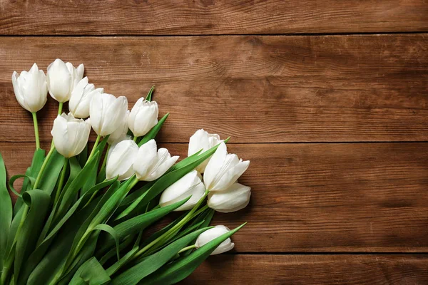 Bei tulipani bianchi — Foto Stock