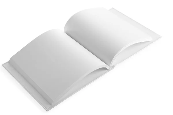 Páginas em branco de livro aberto — Fotografia de Stock