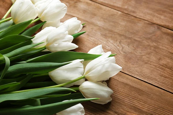 Beautiful white tulips — Stock Photo, Image