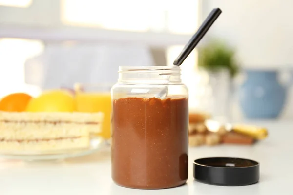 Delicious peanut butter — Stock Photo, Image