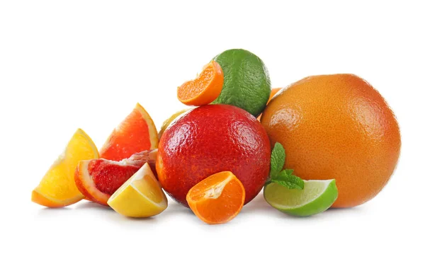 Samenstelling van sappige citrusvruchten — Stockfoto