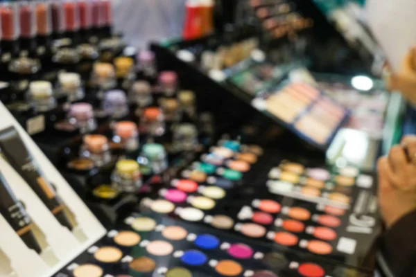 Blurred view of different cosmetics — Stock Photo, Image