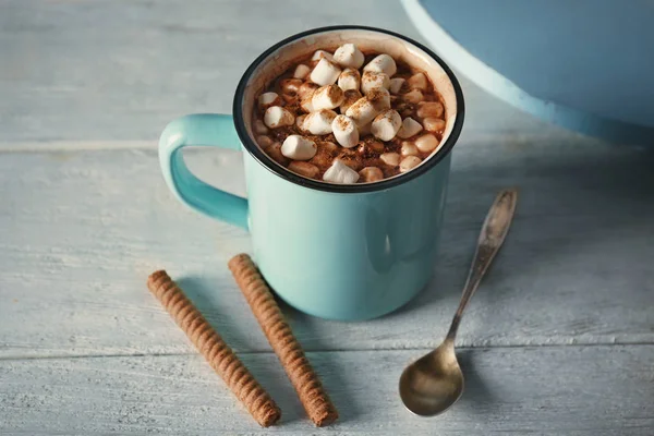 Cup of cocoa with marshmallows — Stock Photo, Image