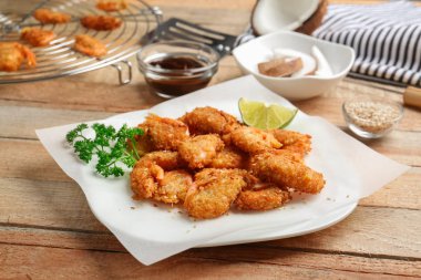 Lezzetli Hindistan cevizi karides