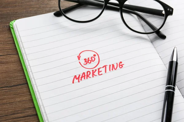 Tekst 360 Marketing — Stockfoto