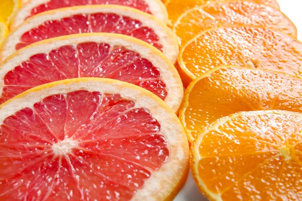 Citrus segmenten als achtergrond — Stockfoto