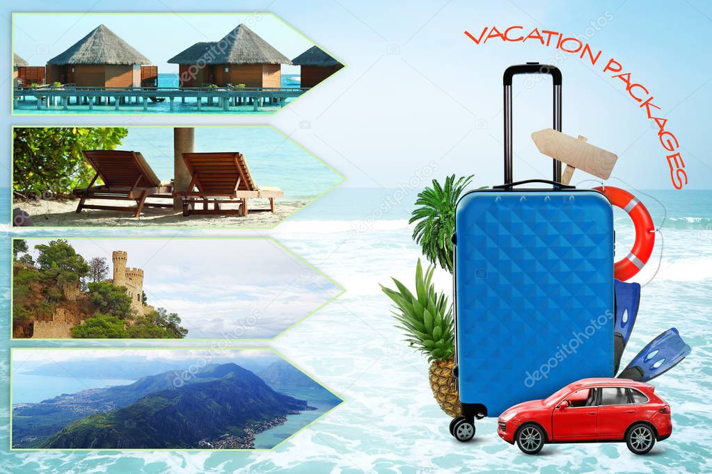 Vacation packages concept 