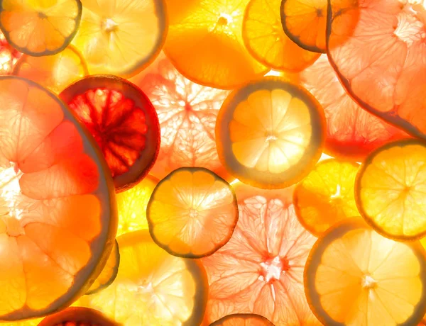 Saftiga citrusfrukter — Stockfoto
