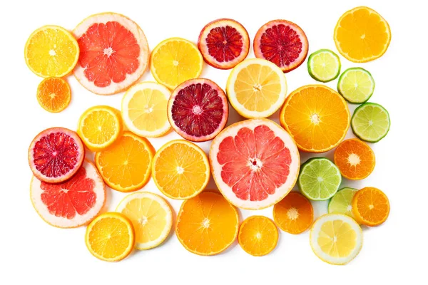 柑橘类水果片多汁 — 图库照片