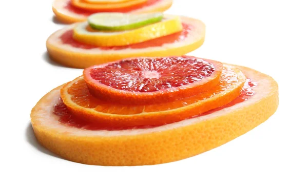 明亮的柑橘片 — 图库照片