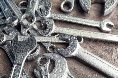 Araba tamir, closeup için bir araç ayarlama