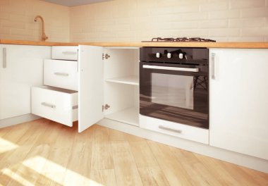 Modern mutfak iç mimarisi