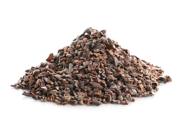 Heap of cocoa nibs — Stock Photo, Image