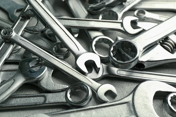 Configuração de ferramentas para reparação de automóveis, close-up — Fotografia de Stock