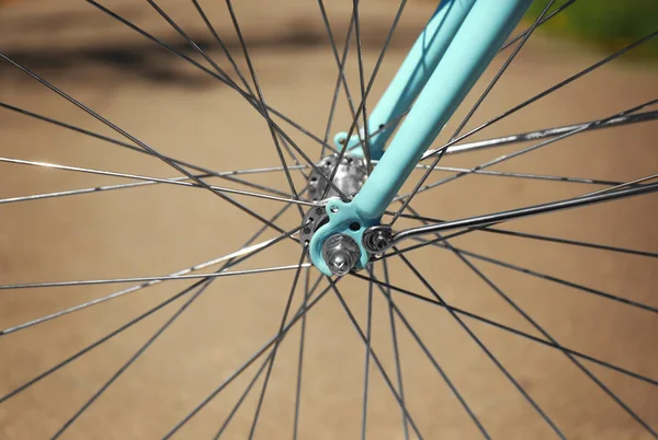 Bicycle wheel spokes — Stock Photo, Image