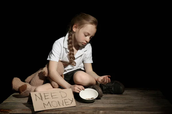 Pobre menina — Fotografia de Stock