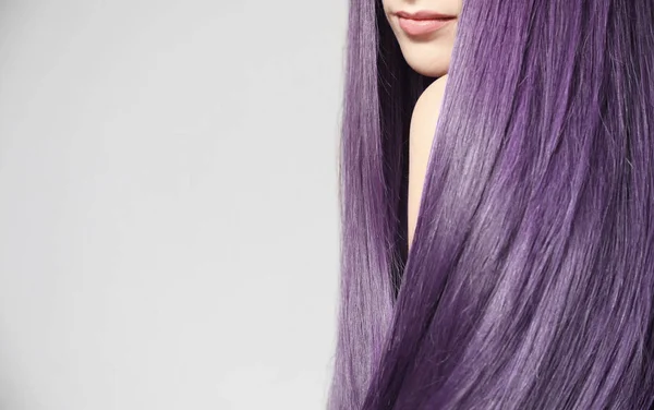 Lilac color for trendy hairstyle ideas — Stock Photo, Image
