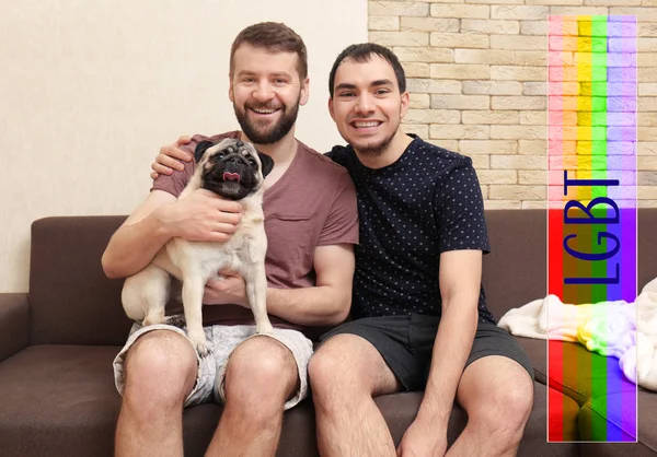 Gelukkig gay paar — Stockfoto